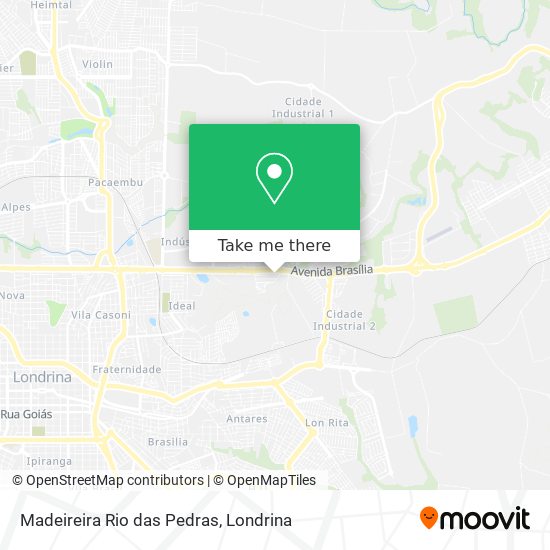 Madeireira Rio das Pedras map