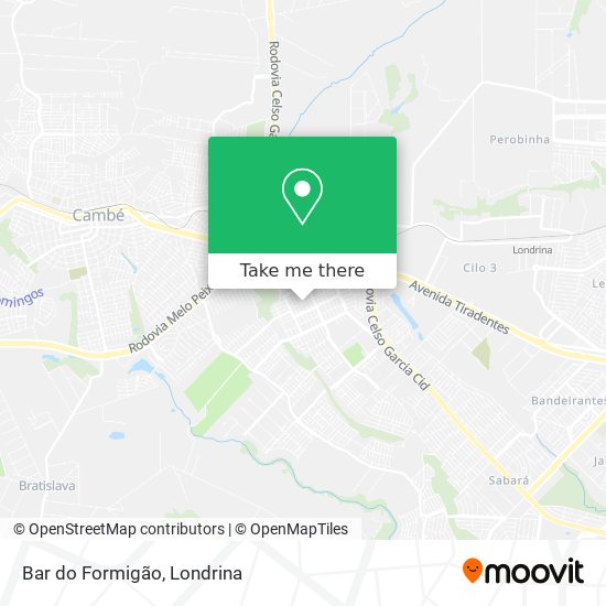 Bar do Formigão map