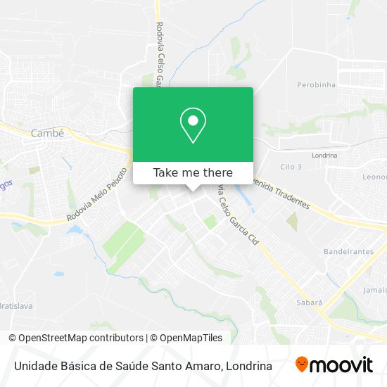 Unidade Básica de Saúde Santo Amaro map