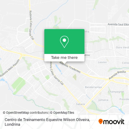 Centro de Treinamento Equestre Wilson Oliveira map