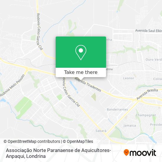 Associação Norte Paranaense de Aquicultores-Anpaqui map