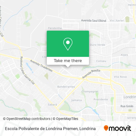 Escola Polivalente de Londrina Premen map