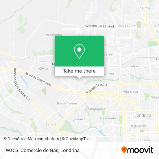 Mapa W.C.S. Comercio de Gas