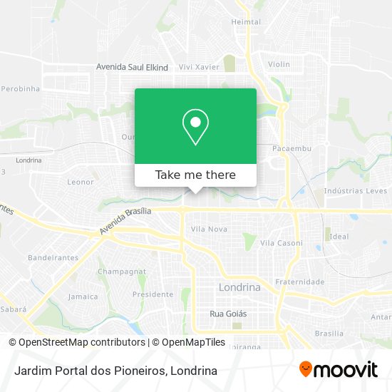 Jardim Portal dos Pioneiros map