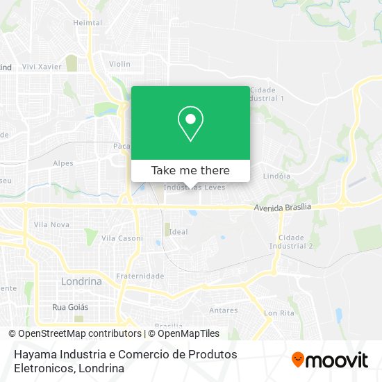 Mapa Hayama Industria e Comercio de Produtos Eletronicos