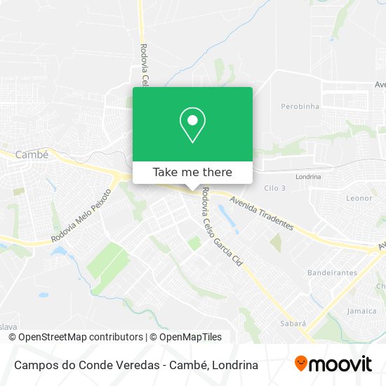Campos do Conde Veredas - Cambé map