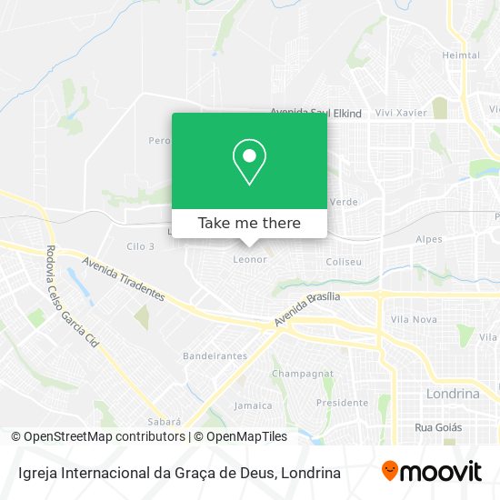 Igreja Internacional da Graça de Deus map