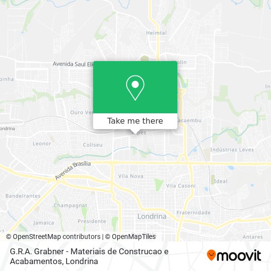 G.R.A. Grabner - Materiais de Construcao e Acabamentos map
