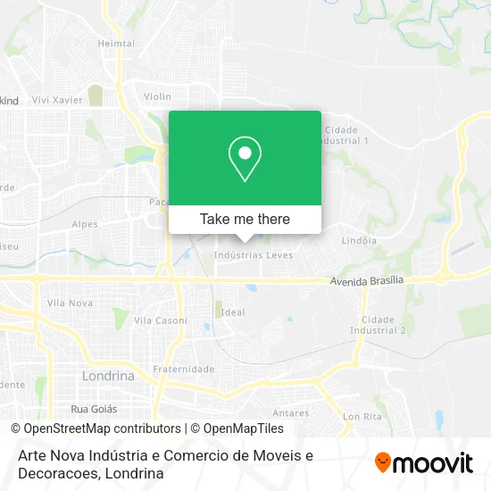 Arte Nova Indústria e Comercio de Moveis e Decoracoes map