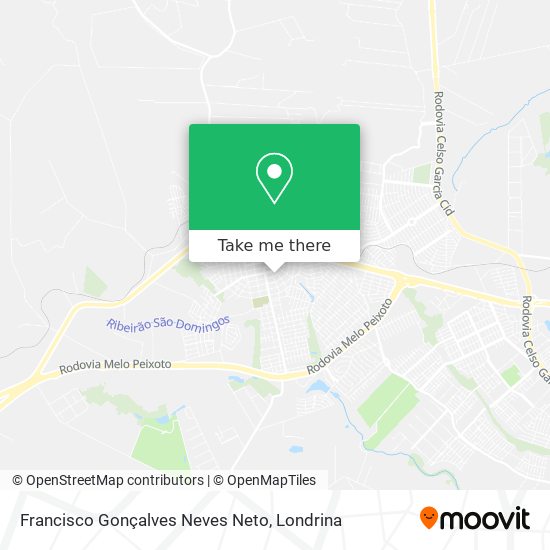 Francisco Gonçalves Neves Neto map