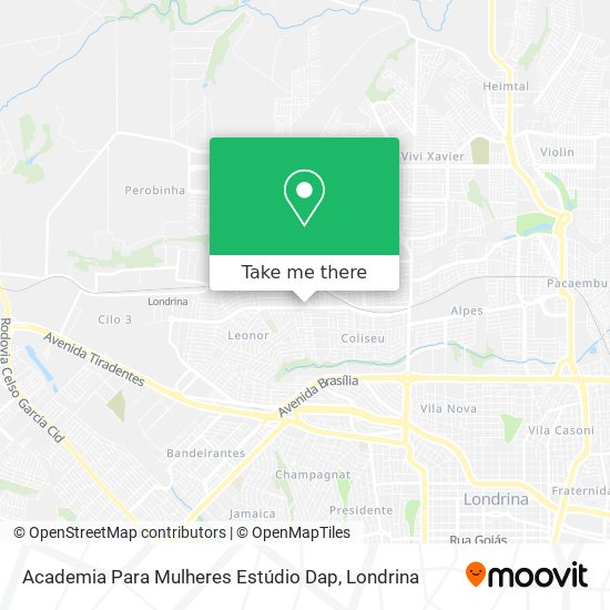 Academia Para Mulheres Estúdio Dap map