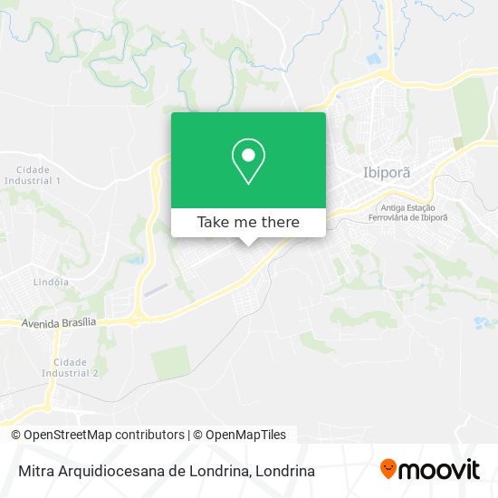 Mitra Arquidiocesana de Londrina map
