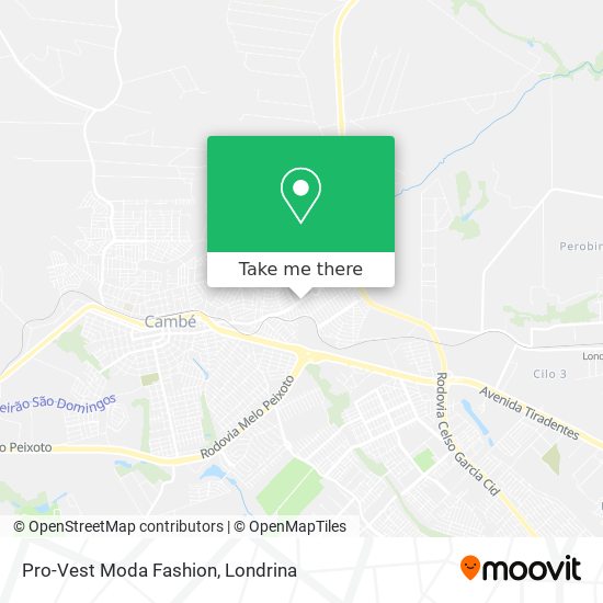 Pro-Vest Moda Fashion map