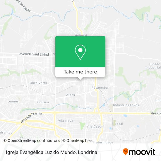 Igreja Evangélica Luz do Mundo map
