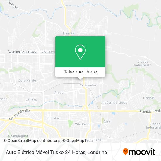 Auto Elétrica Móvel Trisko 24 Horas map