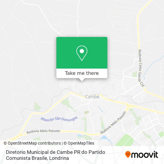 Diretorio Municipal de Cambe PR do Partido Comunista Brasile map
