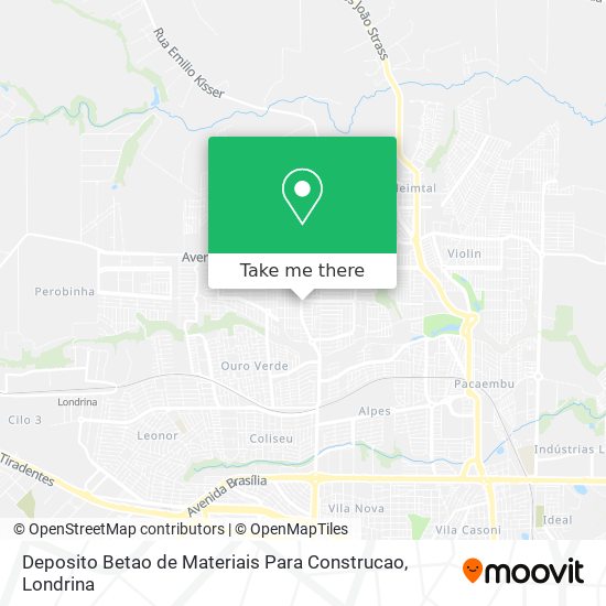 Deposito Betao de Materiais Para Construcao map
