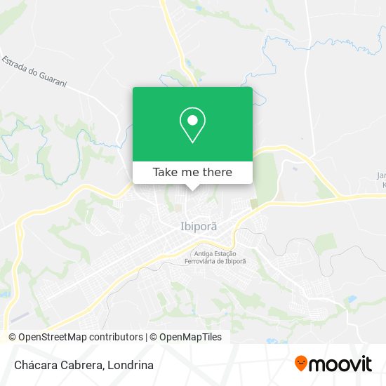 Chácara Cabrera map