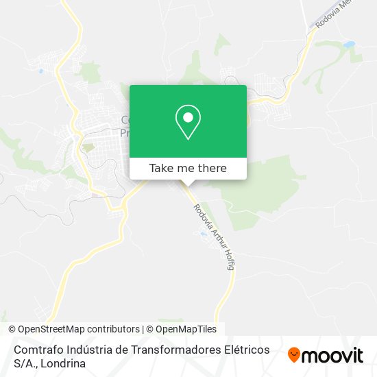 Comtrafo Indústria de Transformadores Elétricos S / A. map