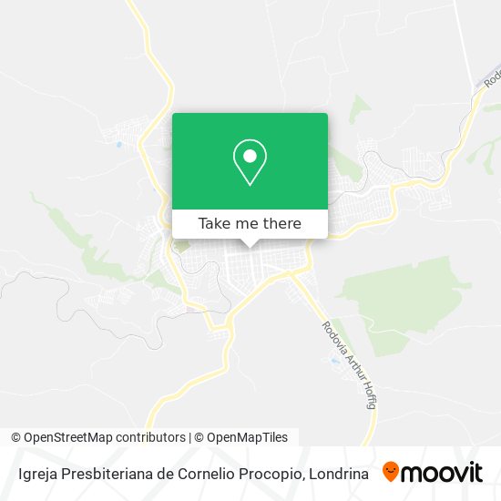 Igreja Presbiteriana de Cornelio Procopio map