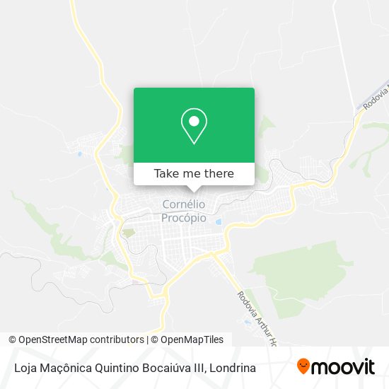 Loja Maçônica Quintino Bocaiúva III map
