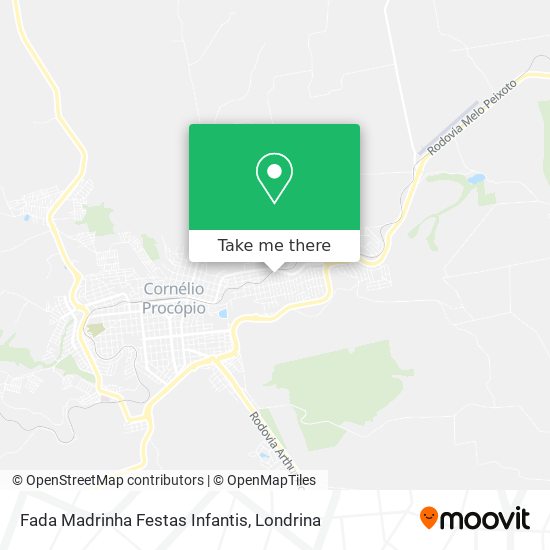 Fada Madrinha Festas Infantis map