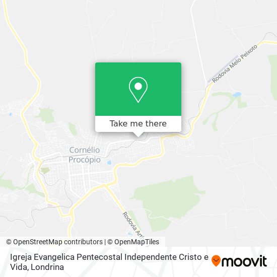 Igreja Evangelica Pentecostal Independente Cristo e Vida map