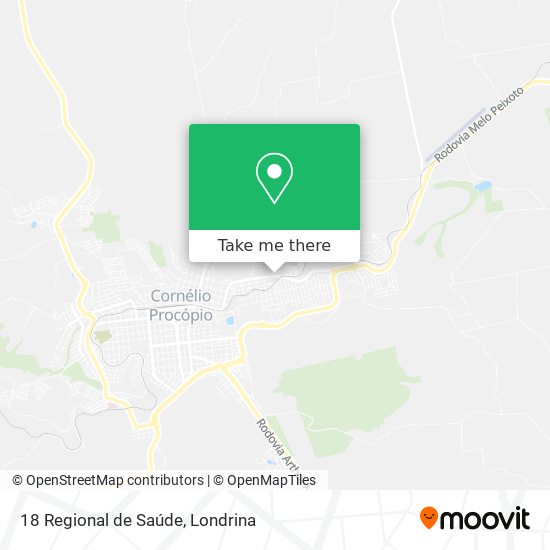 18 Regional de Saúde map
