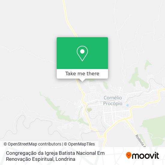 Congregação da Igreja Batista Nacional Em Renovação Espiritual map
