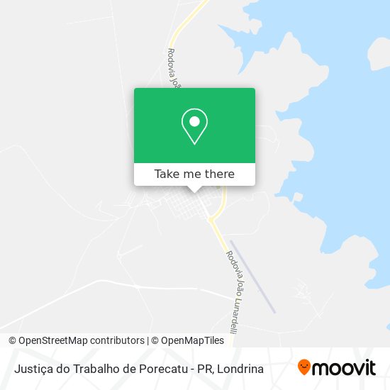 Justiça do Trabalho de Porecatu - PR map