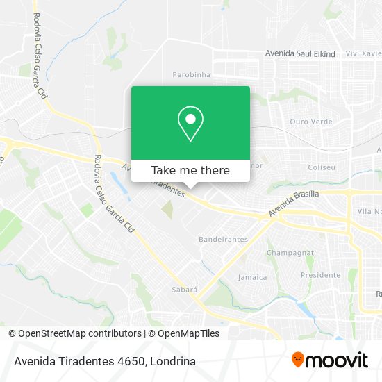 Avenida Tiradentes 4650 map