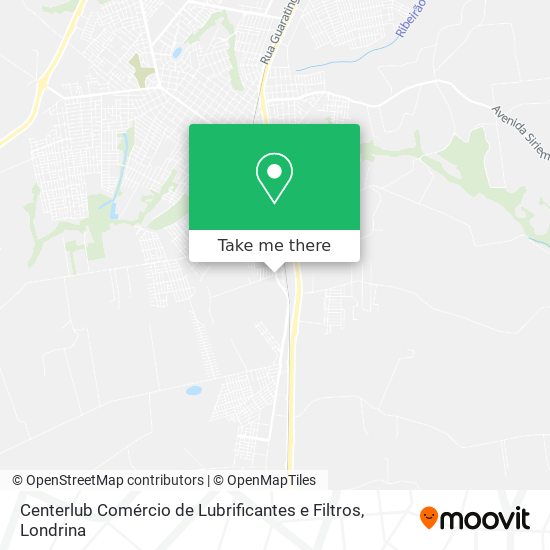 Centerlub Comércio de Lubrificantes e Filtros map