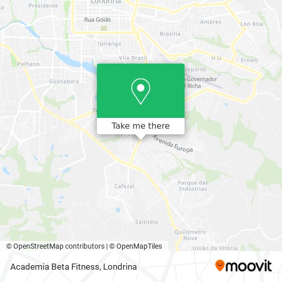 Academia Beta Fitness map