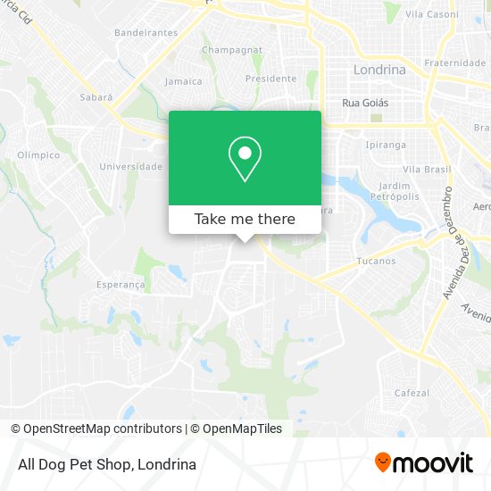 All Dog Pet Shop map