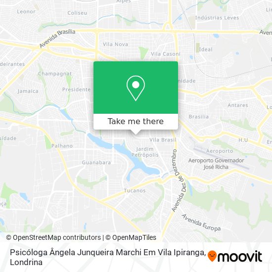 Psicóloga Ângela Junqueira Marchi Em Vila Ipiranga map