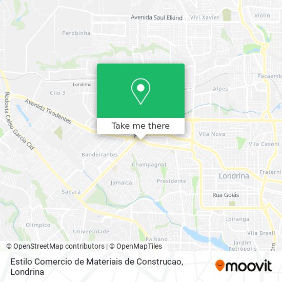 Estilo Comercio de Materiais de Construcao map