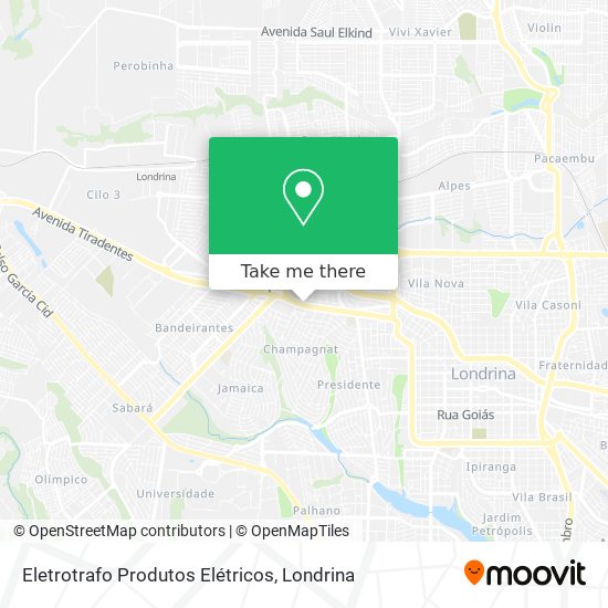 Eletrotrafo Produtos Elétricos map