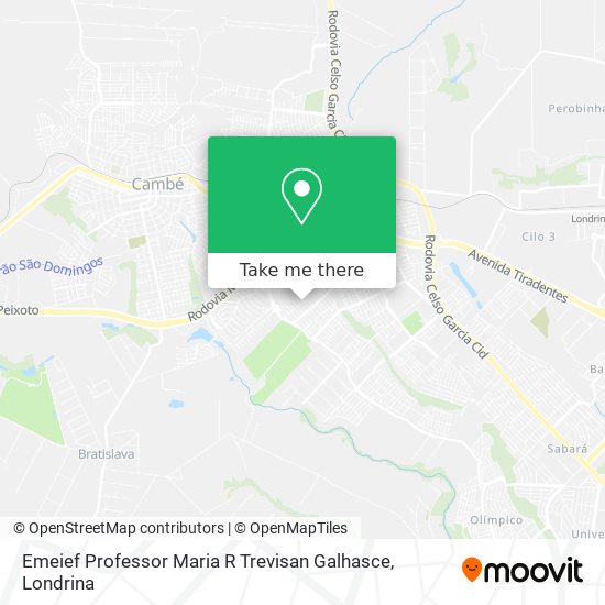 Emeief Professor Maria R Trevisan Galhasce map