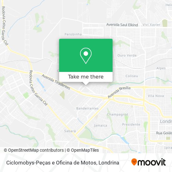 Ciclomobys-Peças e Oficina de Motos map