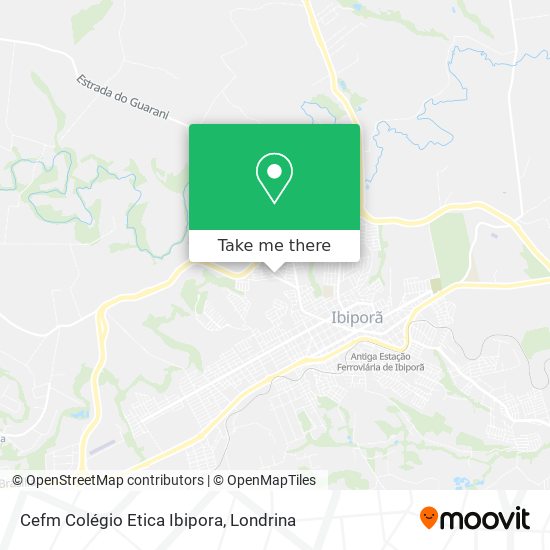 Cefm Colégio Etica Ibipora map
