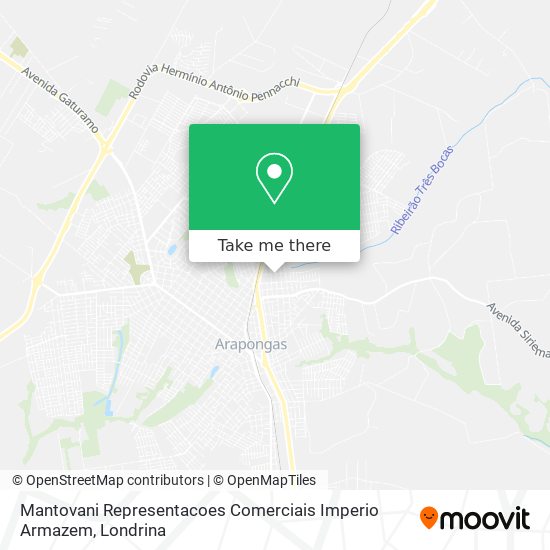 Mantovani Representacoes Comerciais Imperio Armazem map