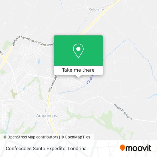 Confeccoes Santo Expedito map