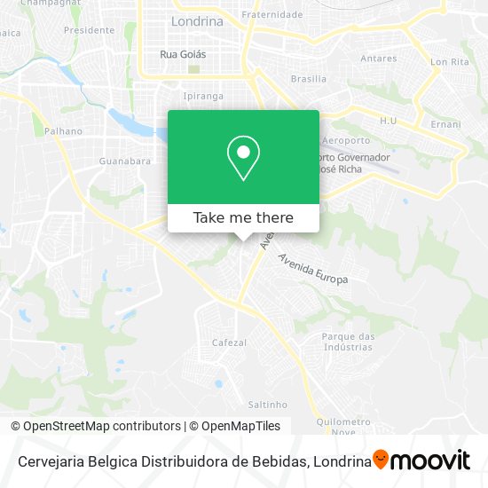 Cervejaria Belgica Distribuidora de Bebidas map