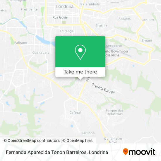 Fernanda Aparecida Tonon Barreiros map