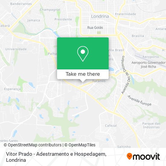 Vitor Prado - Adestramento e Hospedagem map
