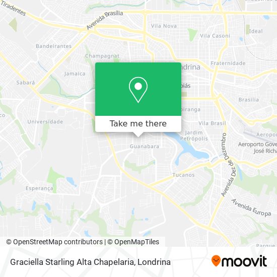 Graciella Starling Alta Chapelaria map