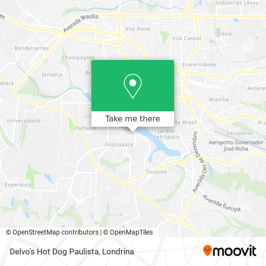 Mapa Delvo's Hot Dog Paulista