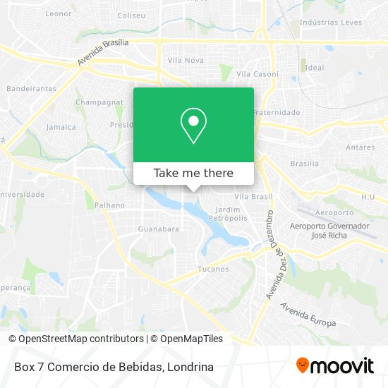 Box 7 Comercio de Bebidas map