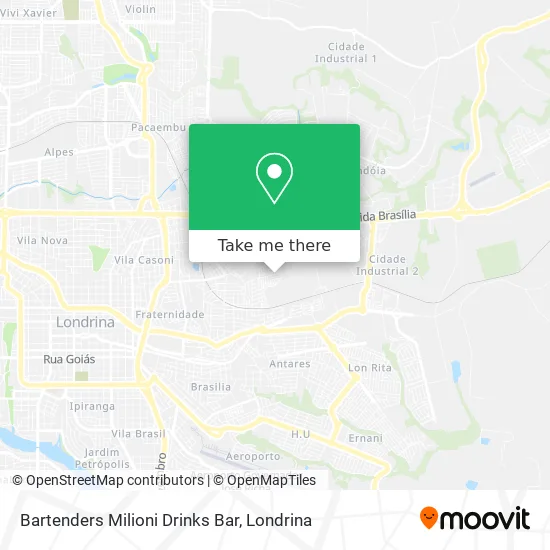 Bartenders Milioni Drinks Bar map