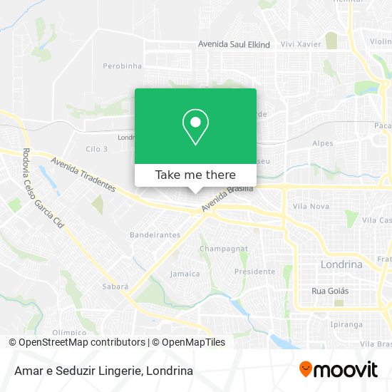 Amar e Seduzir Lingerie map